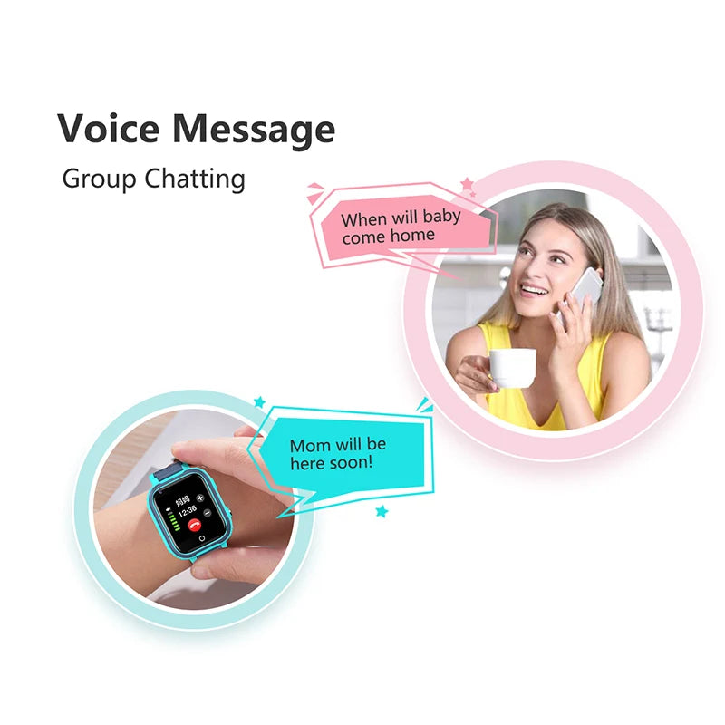 LT21 Kids 4G Smartwatch - GPS, Video Call, SOS, IP67 Waterproof