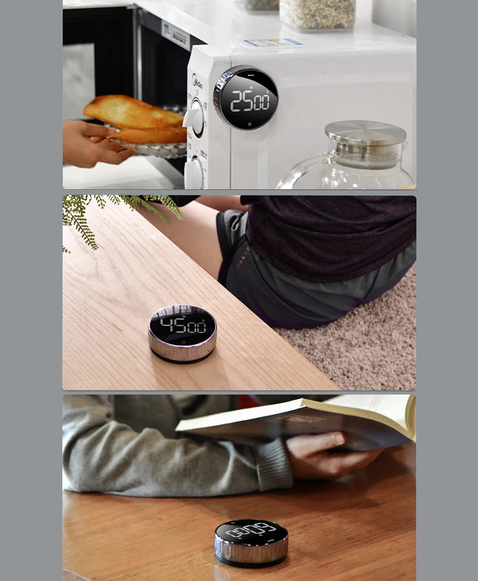 Baseus Magnetic Digital Kitchen Timer - Countdown Alarm & Stopwatch
