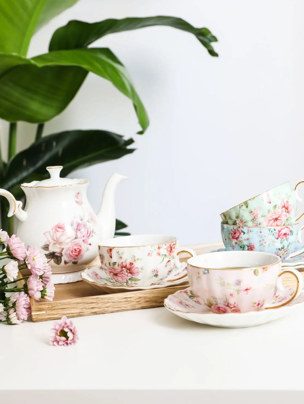 Vabena Luxury Bone China Coffee & Tea Set - Elegant Serveware