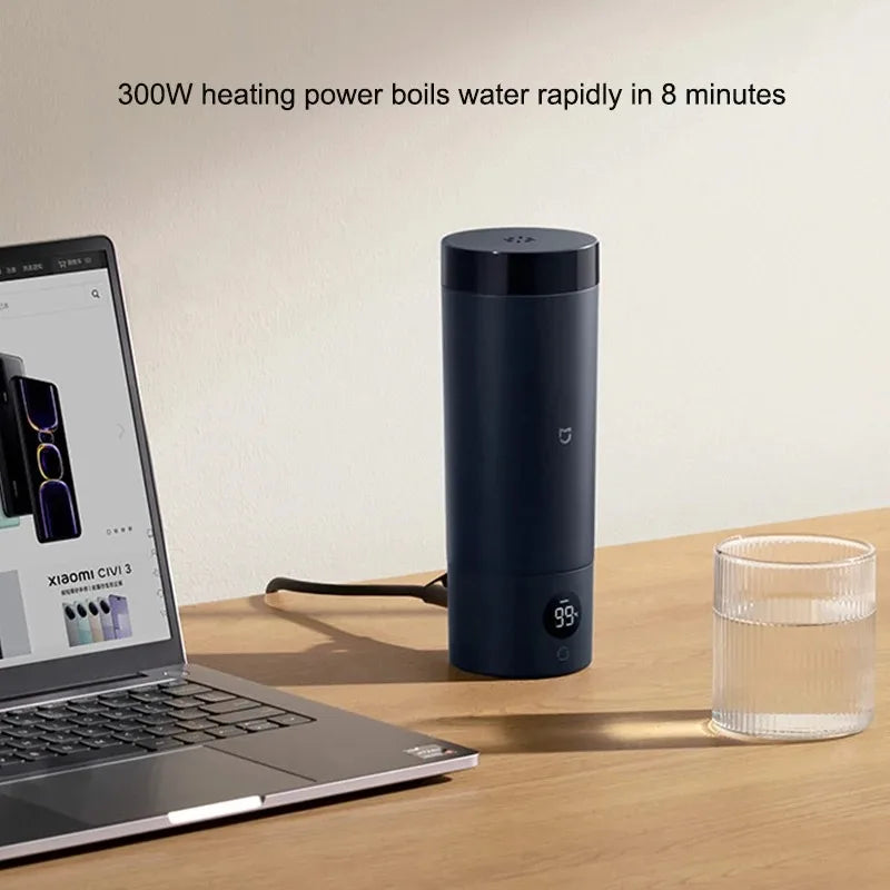 Mijia Portable Electric Kettle 2, Travel Thermos Cup, Smart Temperature 350ml
