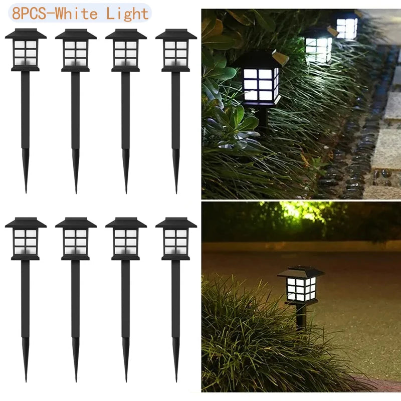 Solar Pathway Lights 8-Pack | Outdoor Waterproof Garden Decor
