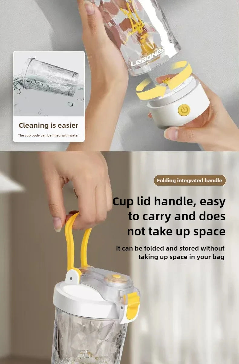 650ml Electric Protein Shaker Bottle - Automatic Mixer for Smooth Drinks