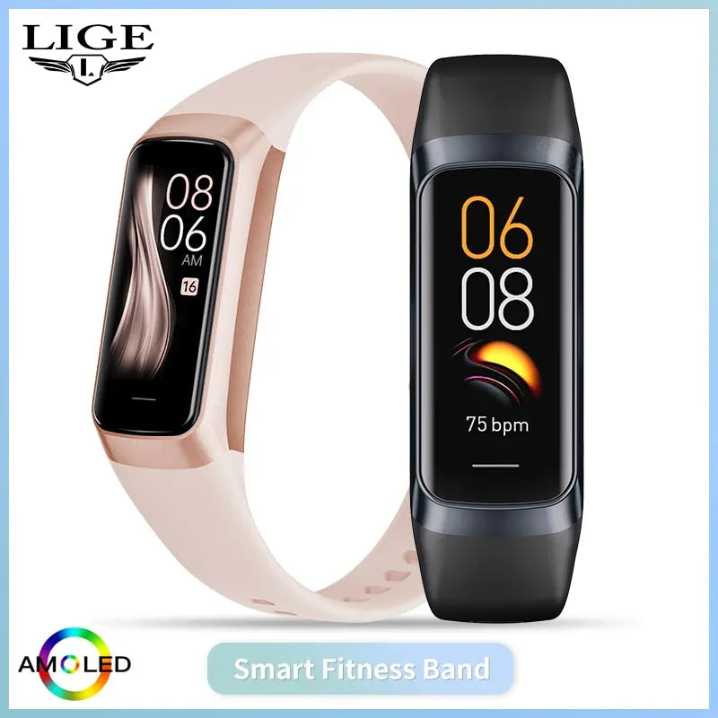 LIGE AMOLED Smartwatch - Heart Rate & Fitness Tracker
