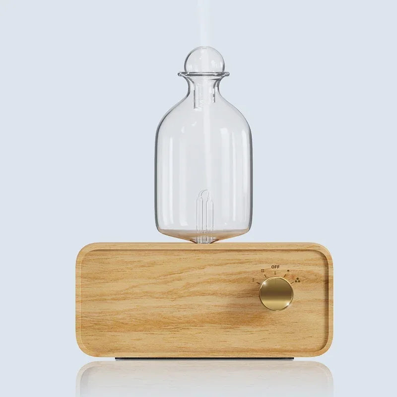YCTMO Glass & Wood Grain Aroma Diffuser | Essential Oil Diffuser