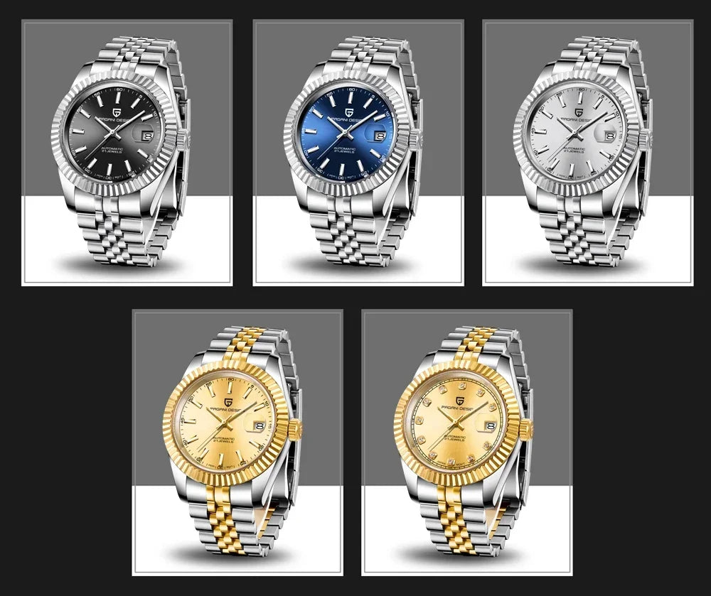 PAGANI DESIGN 2026 DateJust Luxury Men's Mechanical Watch PD-1645