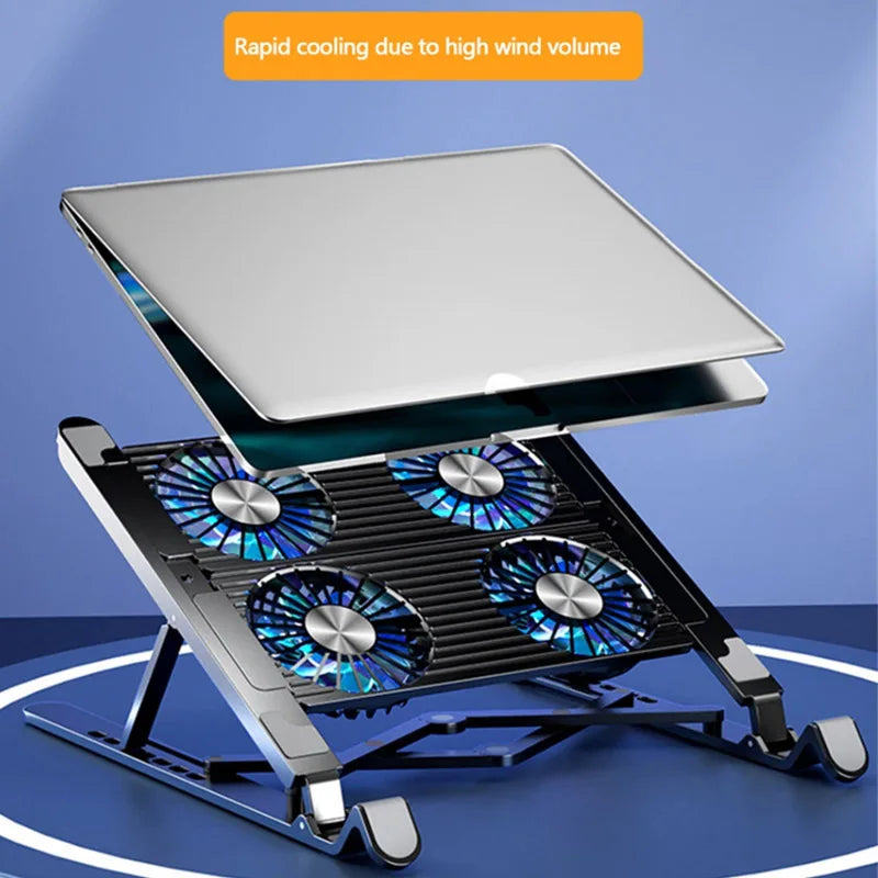 Vabena Laptop Cooling Stand - Portable Ergonomic Riser