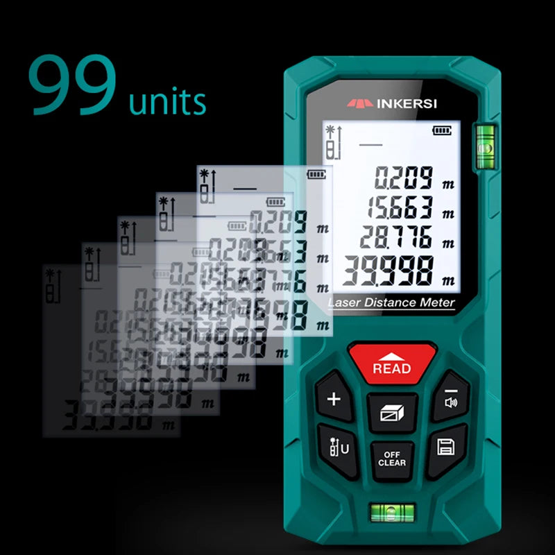 INKERSI High Precision Laser Rangefinder Digital Tape Measure