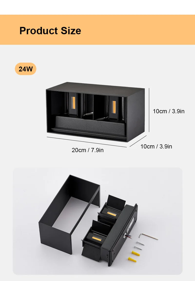 Pumous Dual-Directional Waterproof Outdoor LED Light