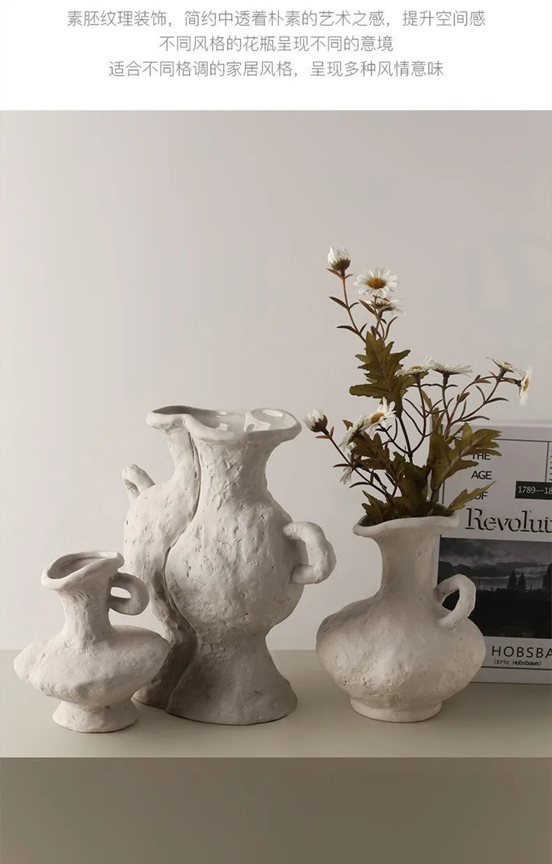 Vabena Nordic Ceramic Hydroponic Vase | Table & Bathroom Decor