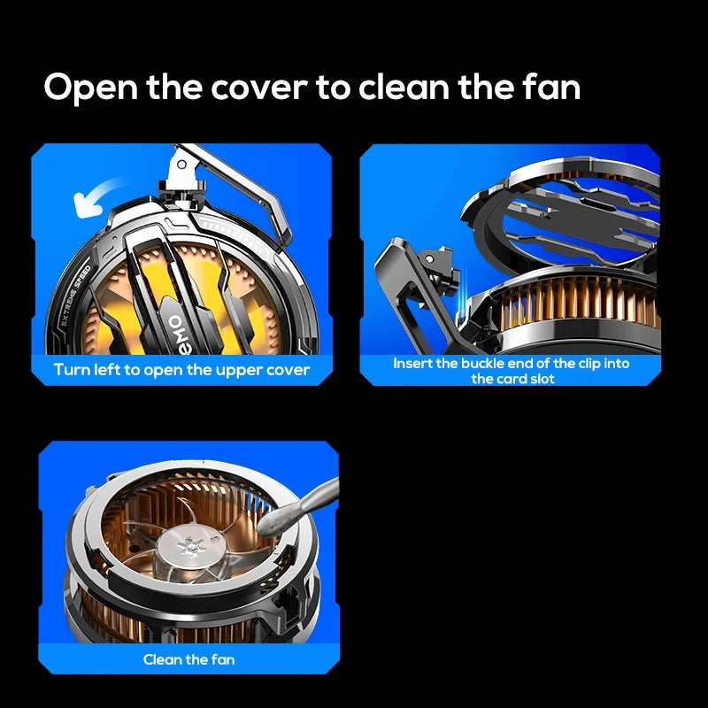 MEMO CX08 Pro Fast Cooling Magnetic/Clip Phone Cooler Radiator