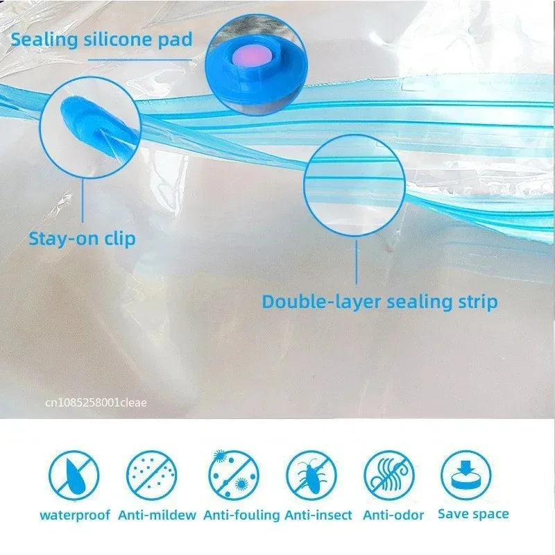 Vacuum Storage Bags 1-10 Pack | Space Saver for Comforters & Travel