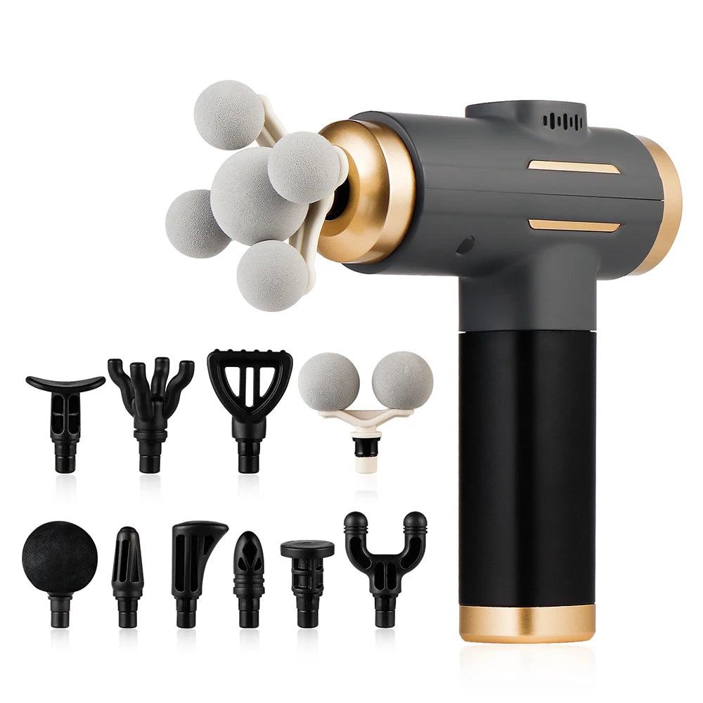 Vabena 11-in-1 Electric Massage Gun - 99 Levels for Deep Muscle Relief