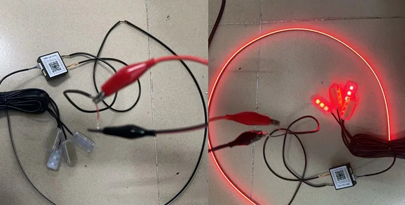 RGB LED Car Ambient Light Kit - APP Control Streamer Atmosphere Lamp