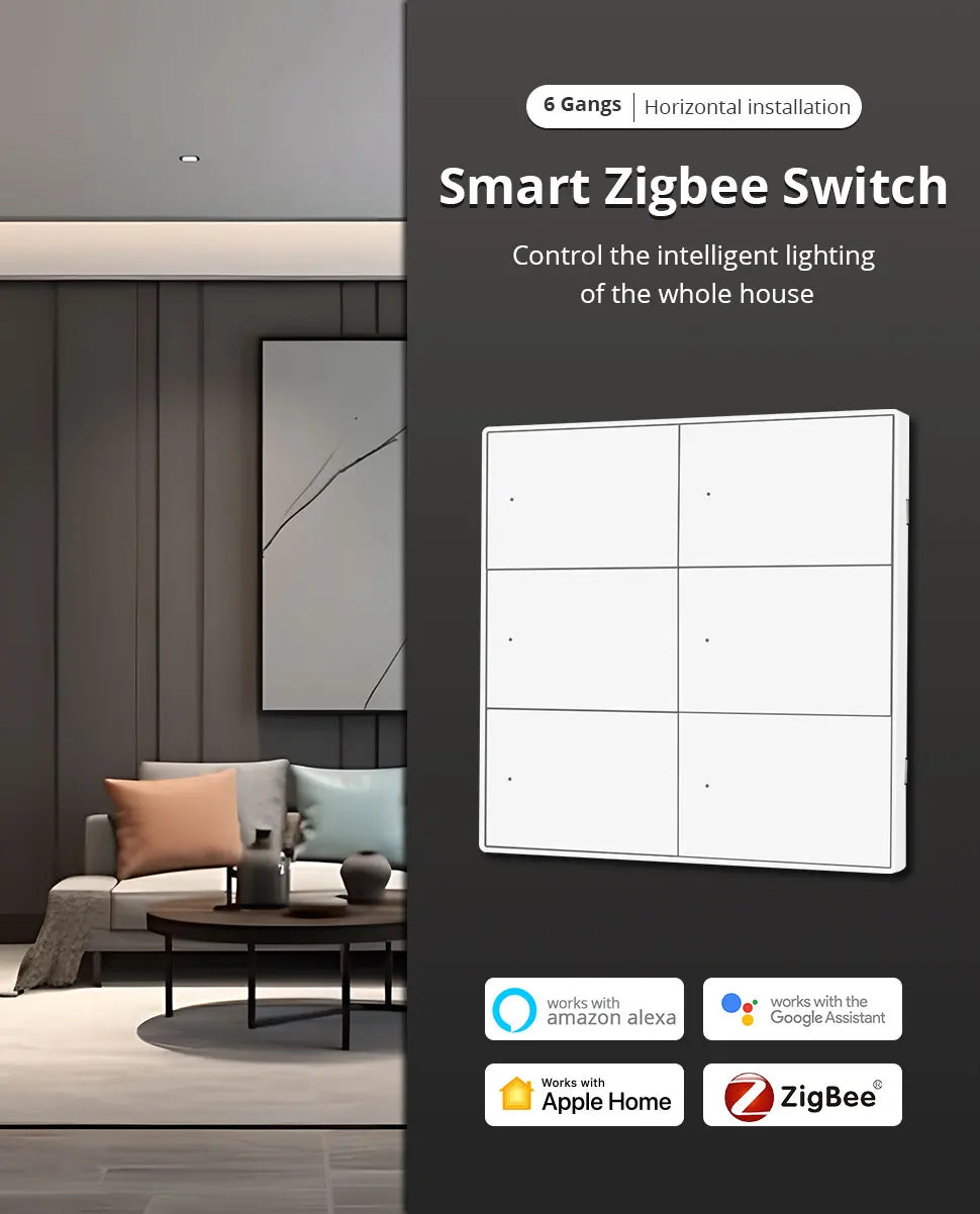 Zemismart Smart Scene Controller - Wall Mount Home Automation