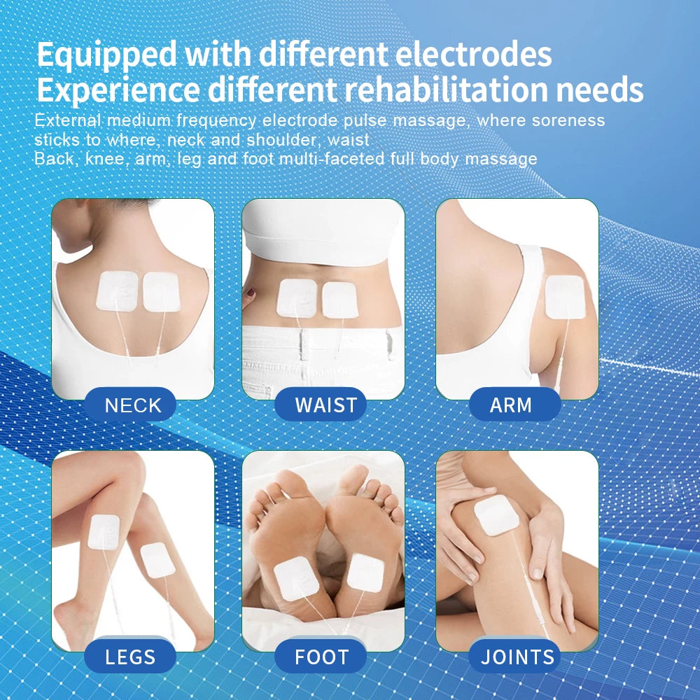 EMS TENS Unit Electric Muscle Stimulator | Rechargeable Pulse Massager for Pain Relief & Recovery