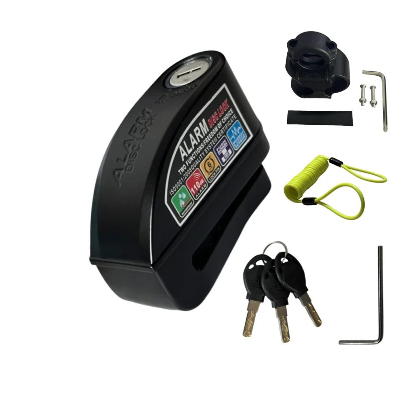 Falante Motorcycle Disc Brake Alarm Lock - Waterproof Anti-Theft Security for Bikes