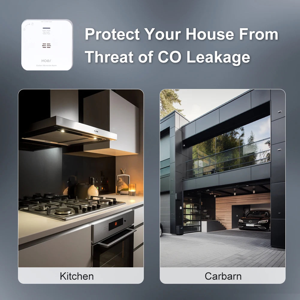 MOES ZigBee Smart Carbon Monoxide Detector Alarm