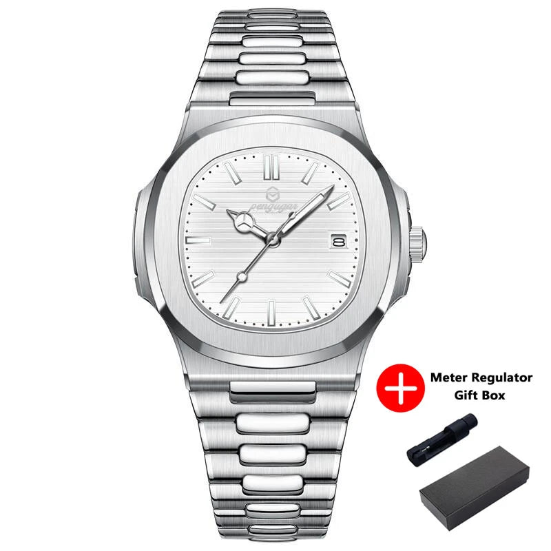 2026 Luxury Military Square Men's Watch - Waterproof Luminous Date Week Quartz
