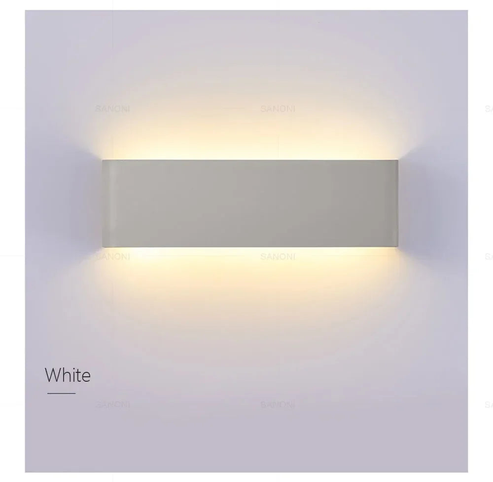 Modern LED Wall Lamp Sconce - Indoor Lighting Fixture for Bedside, Living Room, Stairs, Bathroom & Home Decor
