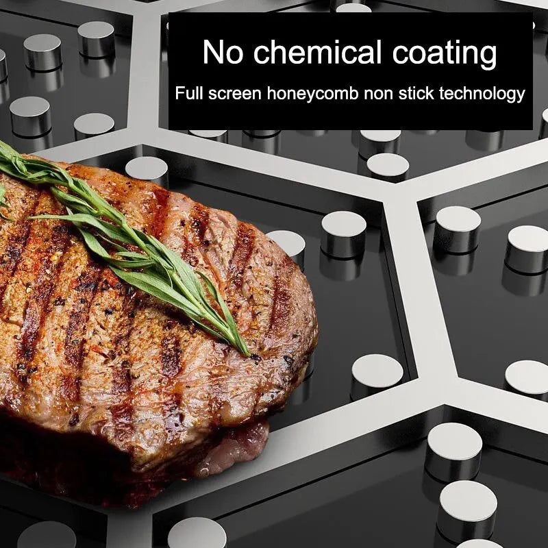Tri-Ply 316 Stainless Steel Honeycomb Frying Pan & Wok - All Stoves