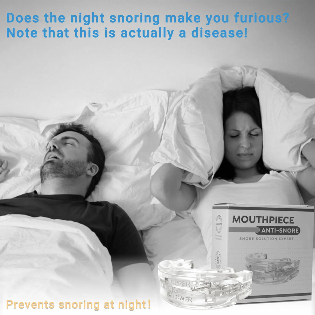 Silicone Anti-Snore Mouthpiece - Bruxism & Apnea Relief