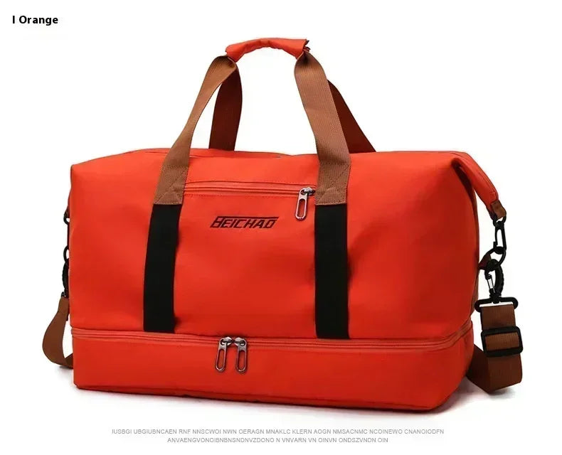 Men's Large Capacity Waterproof Gym Bag - Travel Sports Duffle & Crossbody