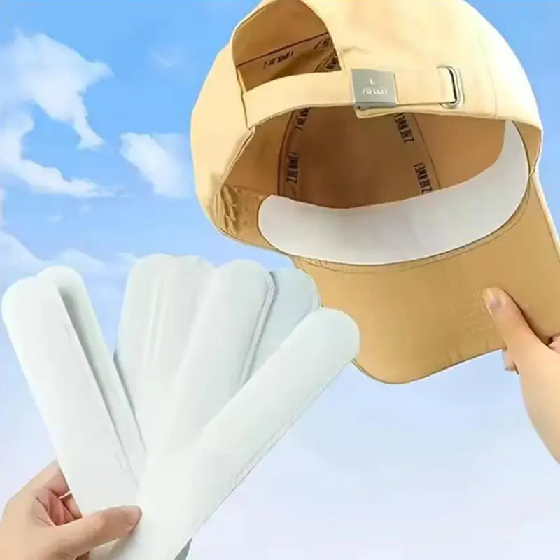 Invisible Hat Sweat Pads for Men & Women | 10/100pcs | Stain & Odor Protection