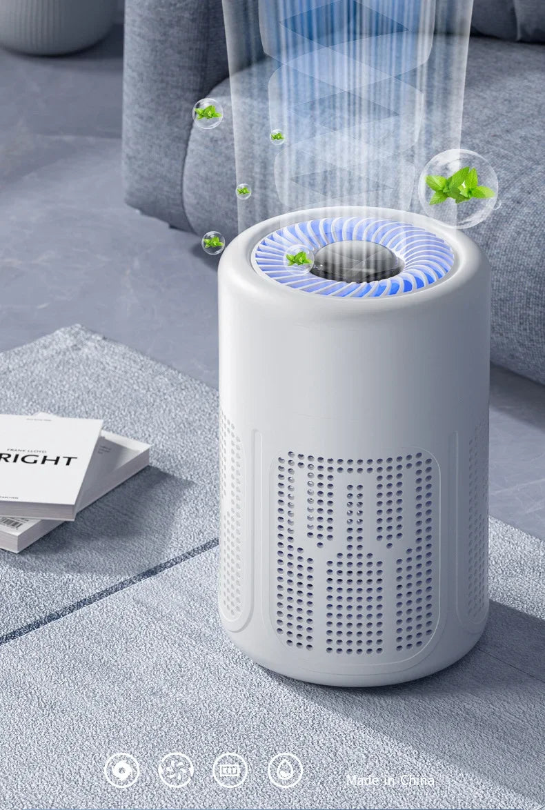TINSOL Mini Air Purifier - HEPA Filter & Negative Ion Technology