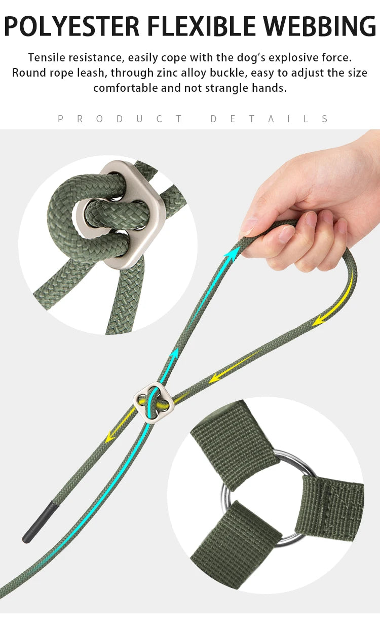 Dog Harness Leash Set - Adjustable, Reflective for Small to Medium Pets