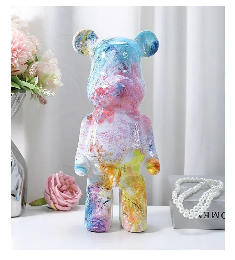 Nordic Bear Statue - Luxury Resin Figurine for Home Decor