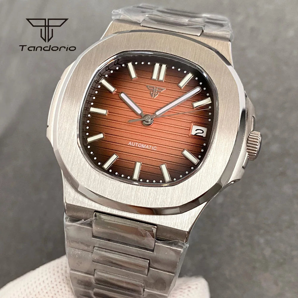 Tandorio Square Automatic Watch - Sapphire, Lume, NH35