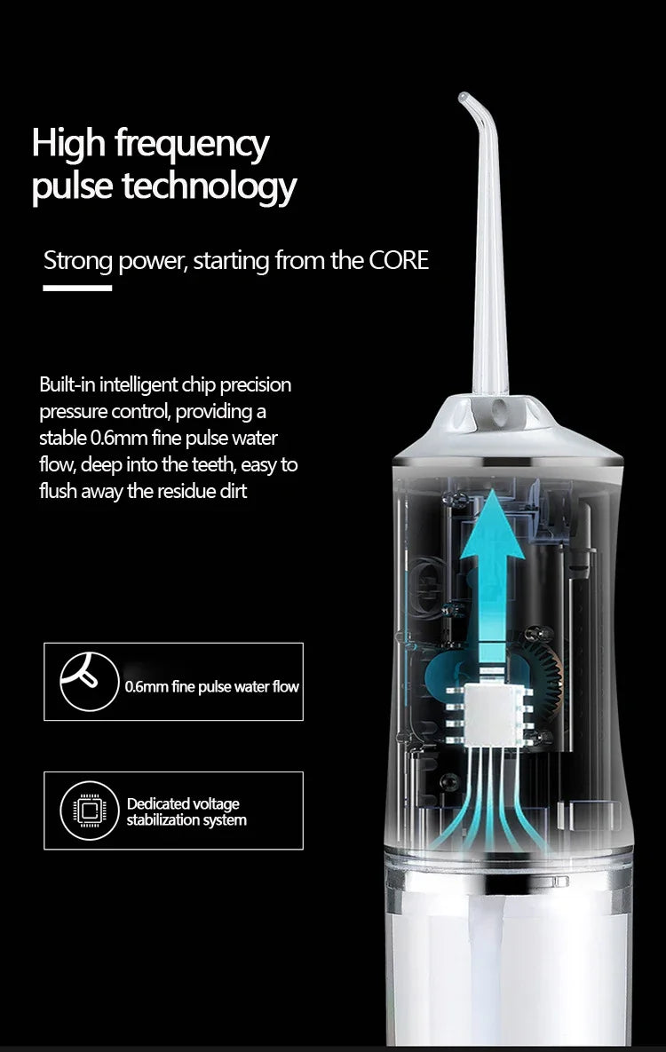 Oral Irrigator Dental Water Jet Flosser - Teeth Whitening & Cleaning Tool