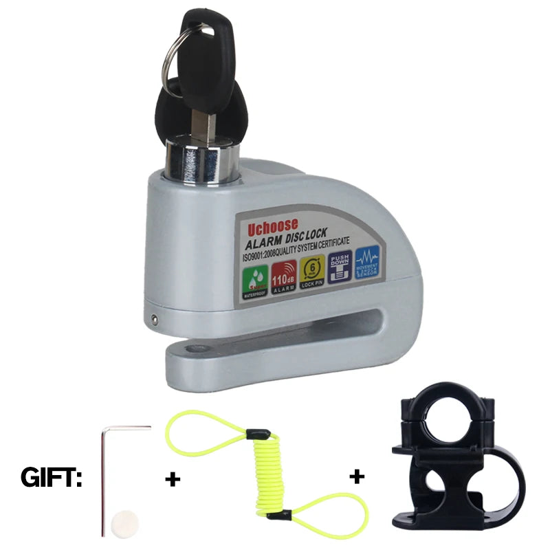 Vabena Motorcycle Disc Brake Alarm Lock | Anti-Theft Scooter Security