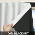 Premium White No-Drill 100% Blackout Curtains | Easy Install & Total Darkness