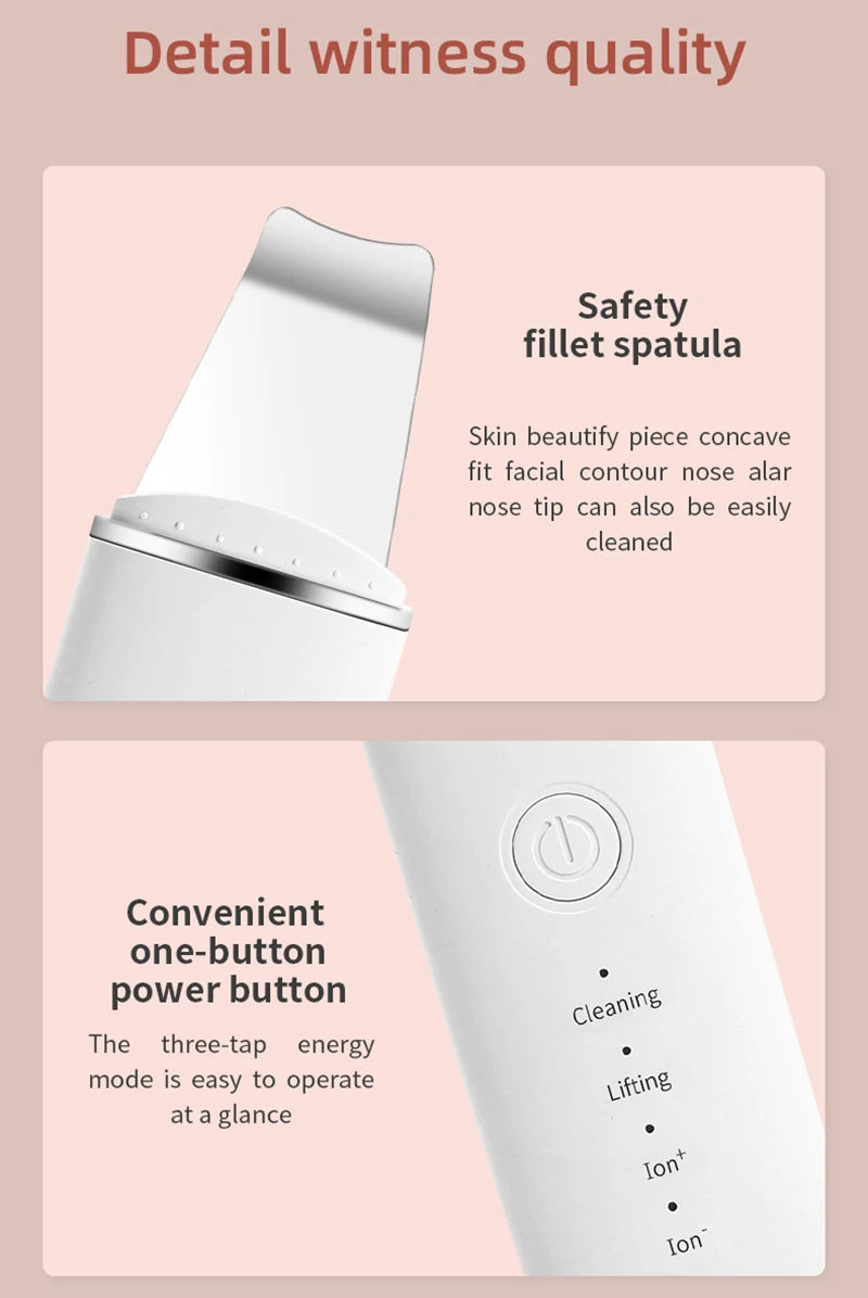Windaily Advanced Cavitation Face Spatula Scrubber - Deep Cleanse & Rejuvenate