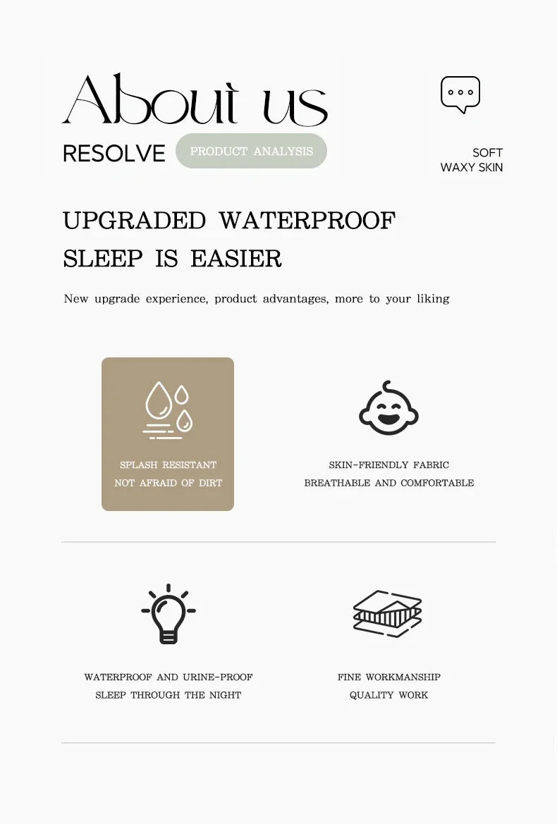 Vabena TPU Waterproof Mattress Protector – Bed Pad for All Ages