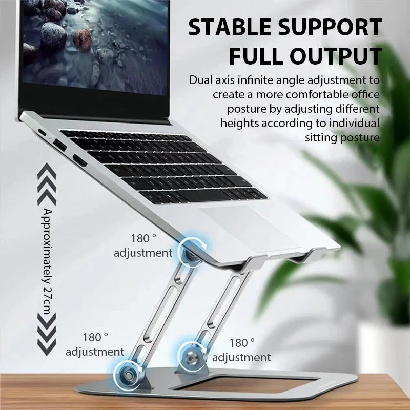 XMSJ Adjustable Carbon Steel Laptop Tablet Stand Ergonomic Design