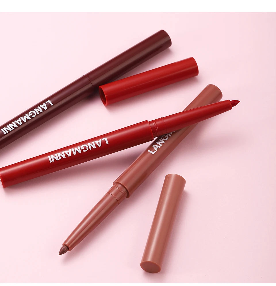 Vabena Waterproof 2-in-1 Lip Liner & Lipstick Set - No Smudge, No Fade