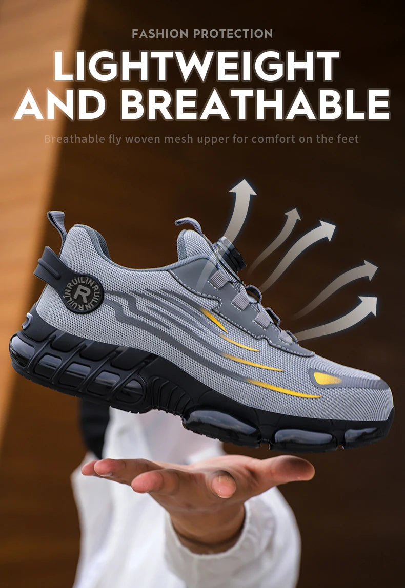 Manlegu Tough Safety Shoes - Ultimate Slip Resistance & Protection