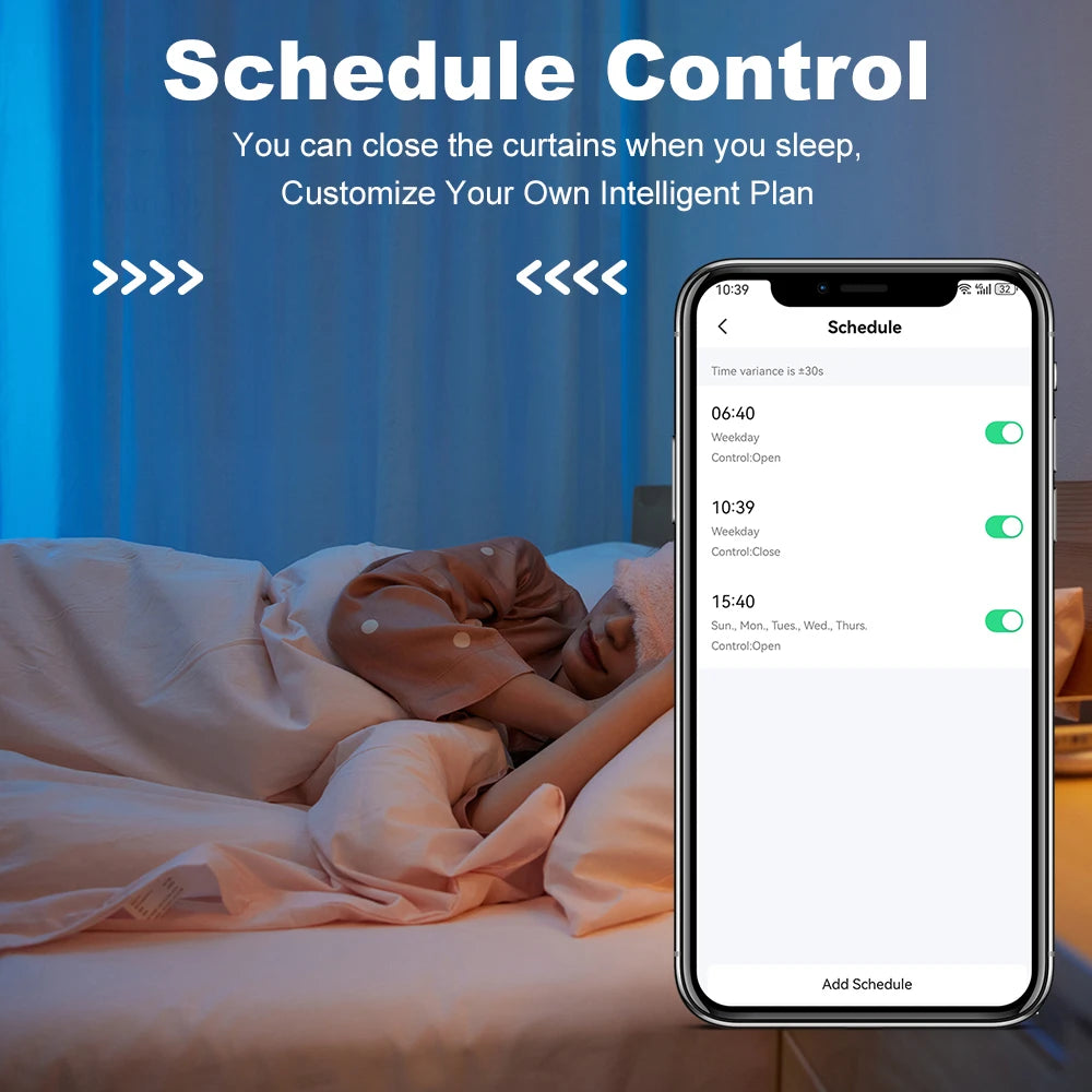 Silent Tuya Smart Curtain Motor | Automated Window Blinds