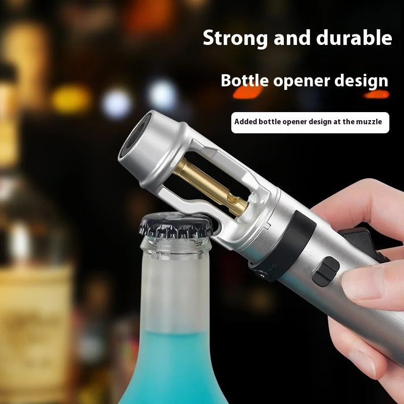 Powerful Metal Gas Lighter - Windproof Torch for Kitchen, BBQ & Cigars
