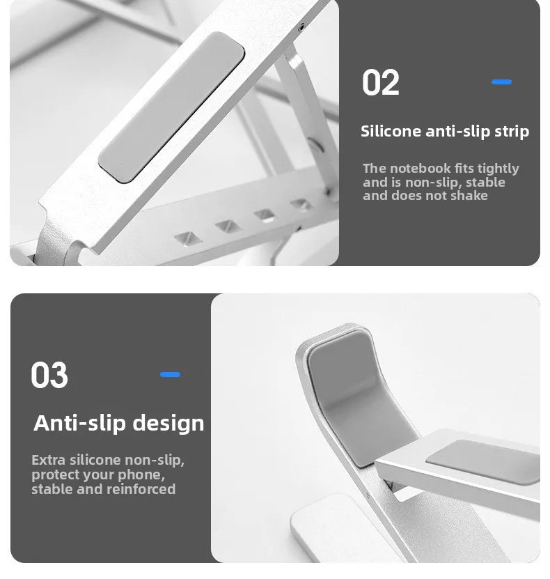Dawndesslo Ergonomic Laptop Stand - Adjustable Desk Holder