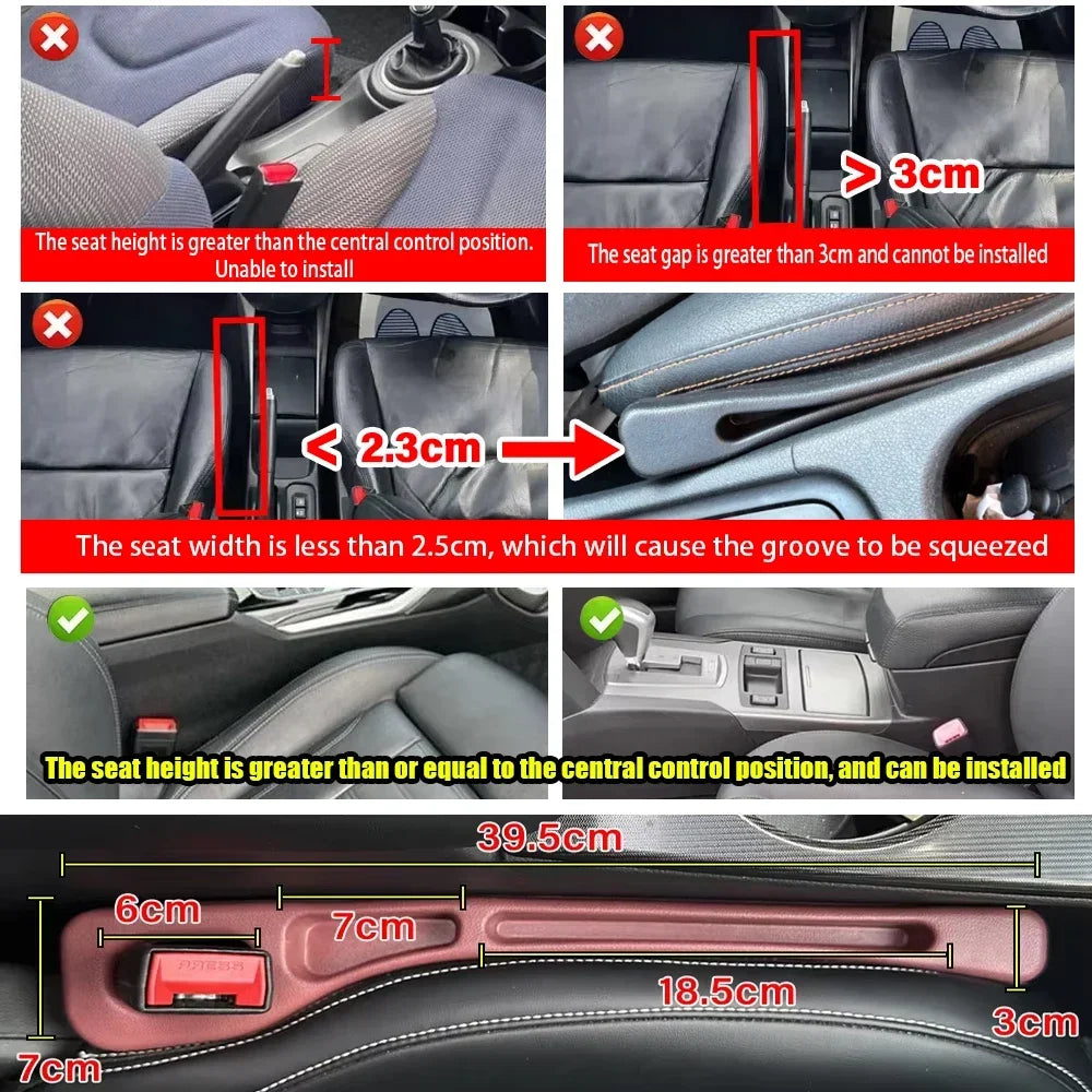 Car Seat Gap Filler & Organizer - Universal Storage Solution