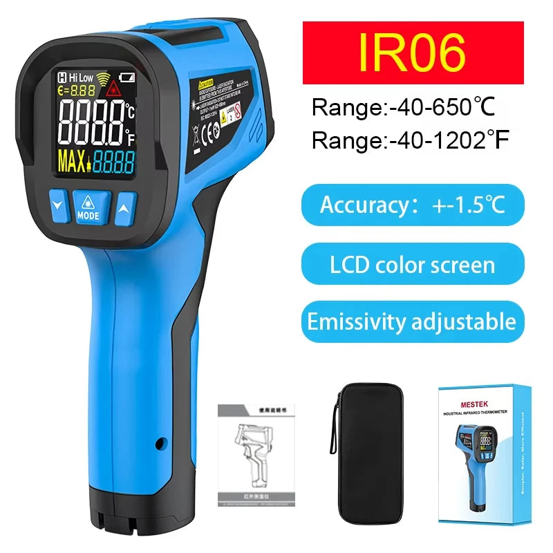 Mestek -50 to 800°C Digital IR Thermometer, Pyrometer & Hygrometer