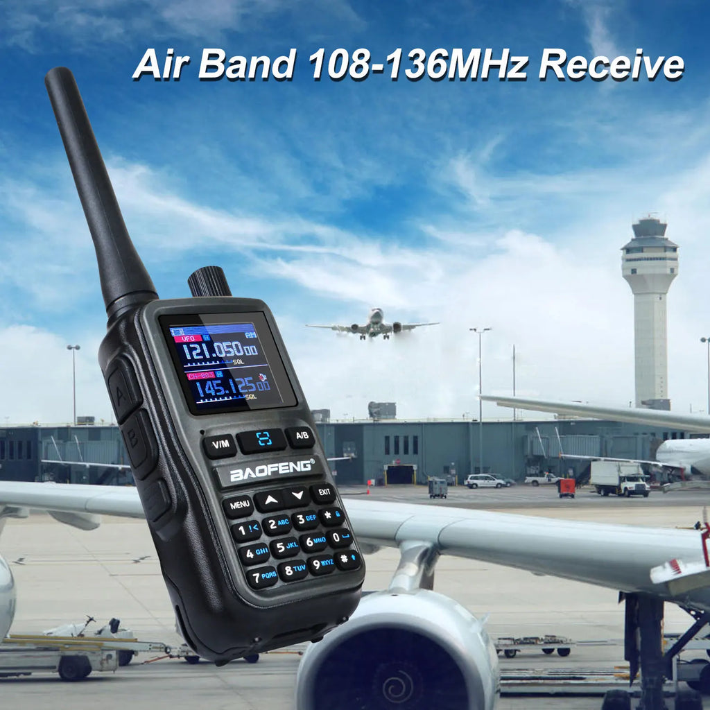 Baofeng UV-5R Mini 2PCS Dual Band Walkie Talkie - Compact 5W Amateur Radio with Air Band Rx & Type-C