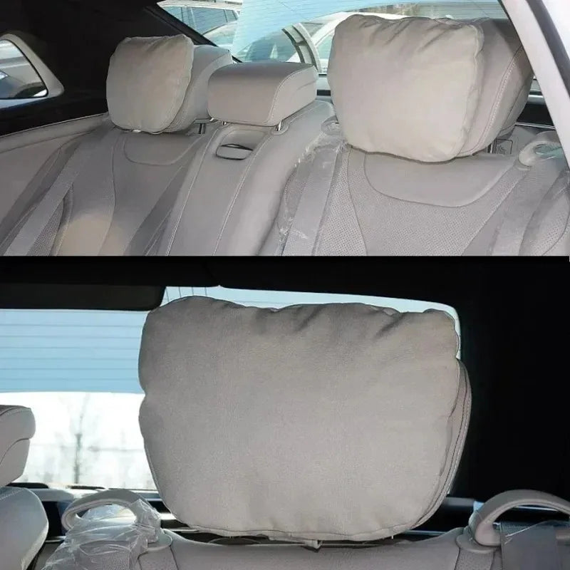 Premium Car Headrest Neck Support Pillow - Maybach S-Class Design, Universal Fit