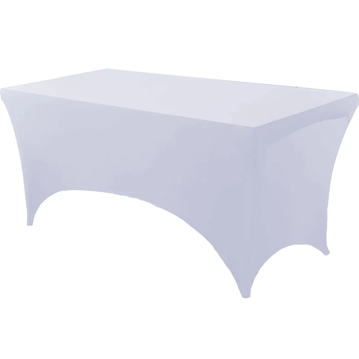 Spandex Tablecloth - Tight Fitted, Washable & Wrinkle Resistant Rectangular Table Cover for Events & Parties