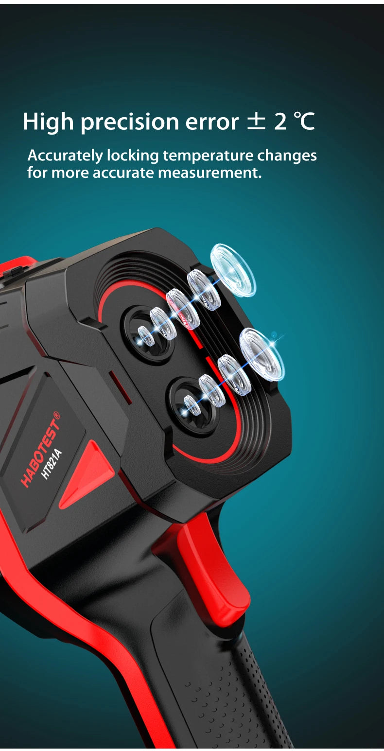 HABOTEST HT821A Rugged Rechargeable Thermal Camera | Wide Range Imaging