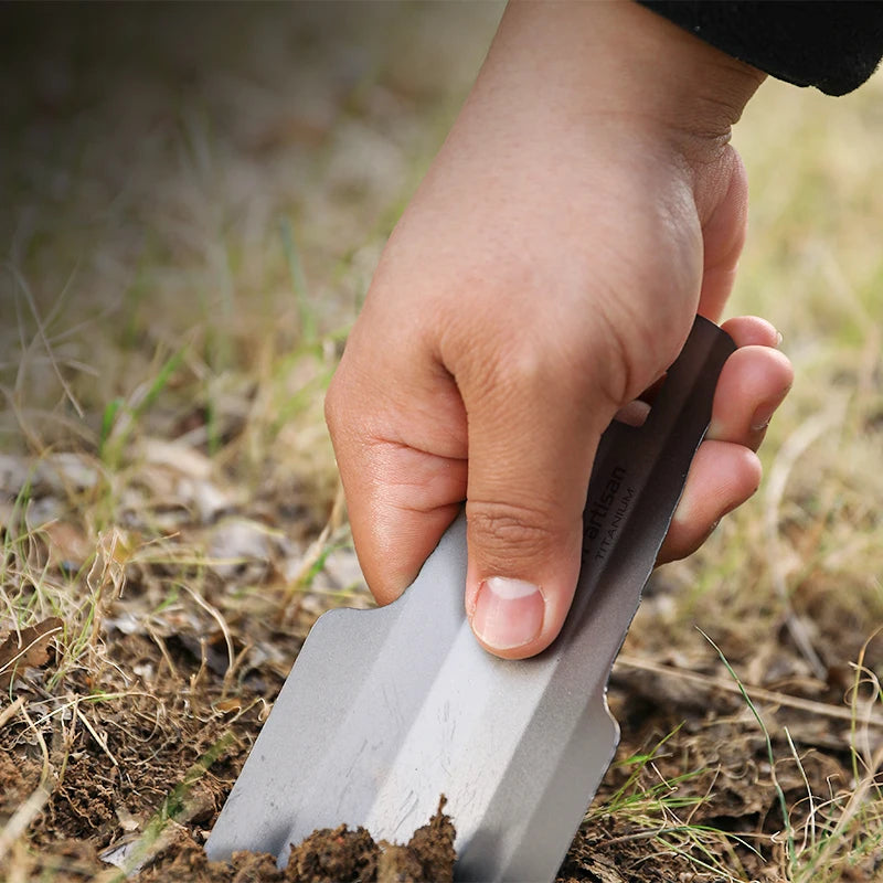 Tiartisan Titanium Mini Trowel - Ultralight Camping Hiking Garden Shovel