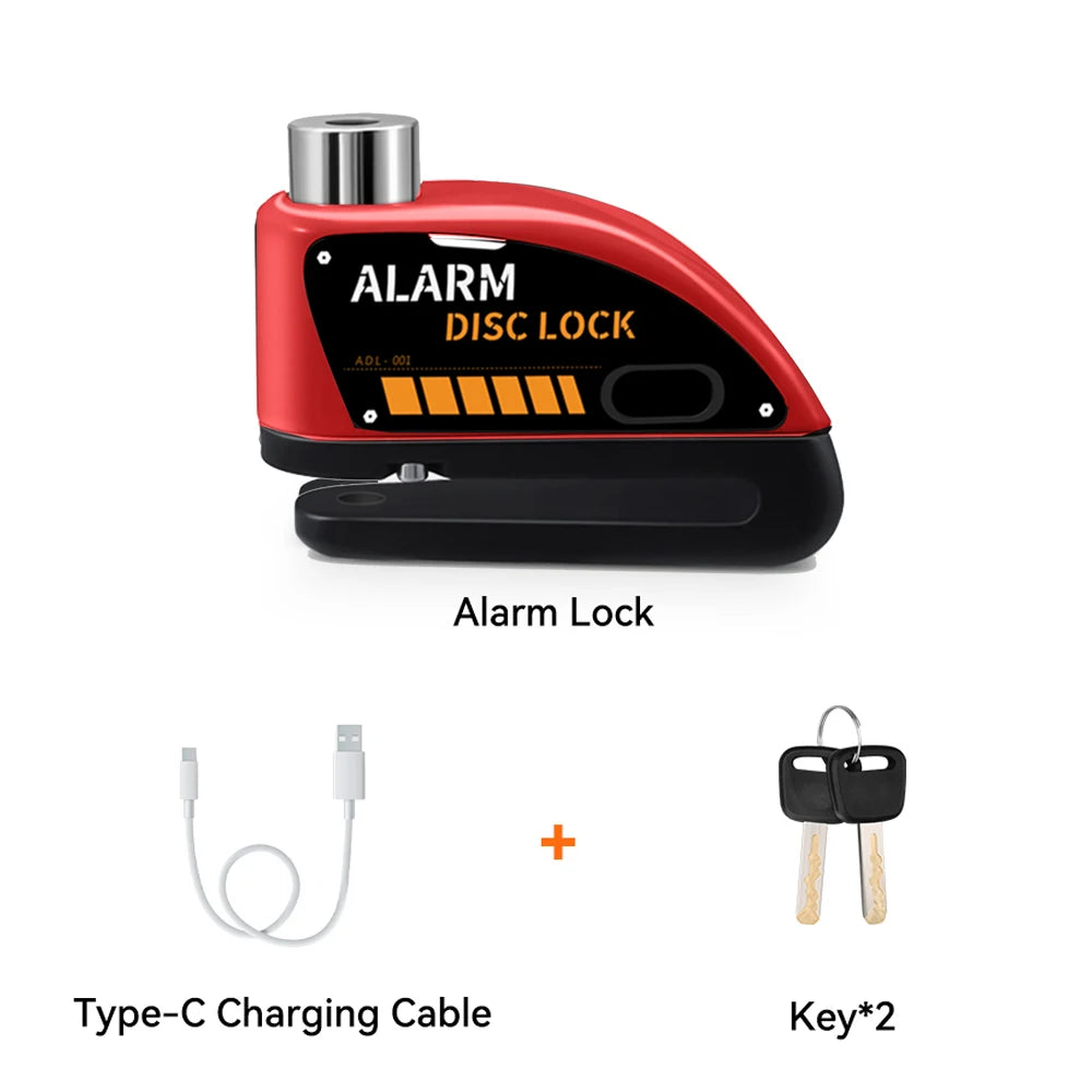 Extractme 120dB Motorcycle Alarm Disc Lock - Anti-Theft Security